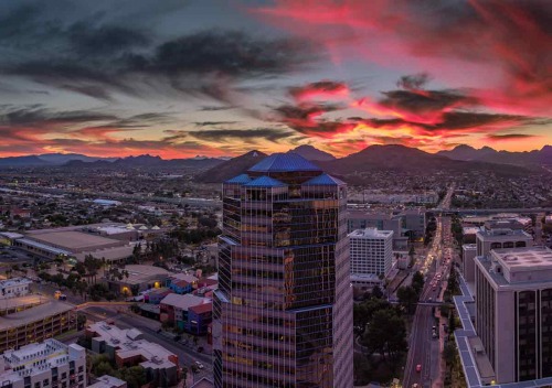 DOWNTOWN SUNSET2 by Dean Kelly