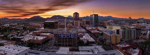 DOWNTOWN SUNSETS 3 by Dean Kelly